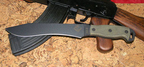 фото Нож с фиксированным клинком ontario "ns-9 black canvas micarta handle"