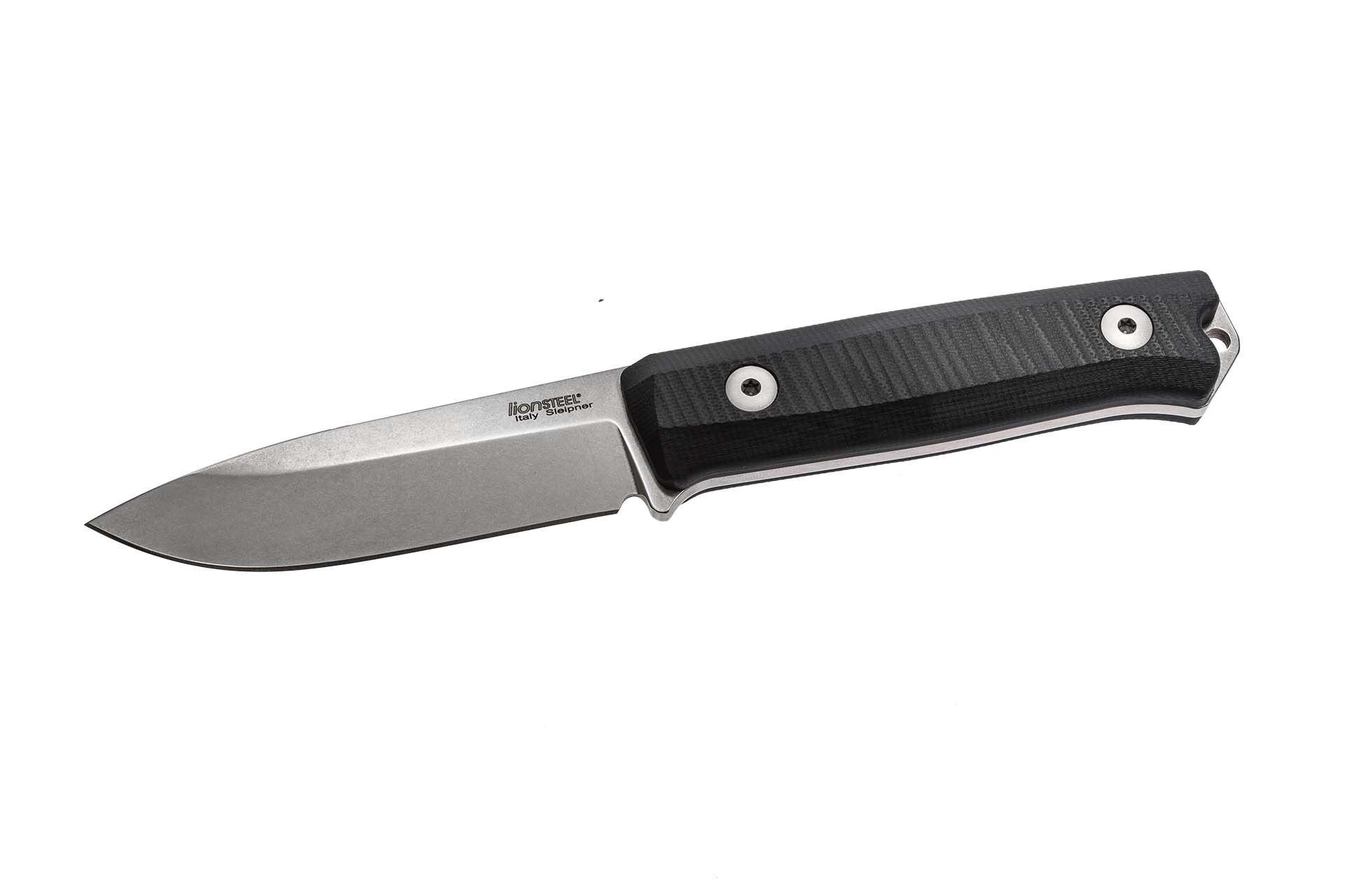 Нож LionSteel B40, сталь Sleipner, рукоять G10, черный - фото 2