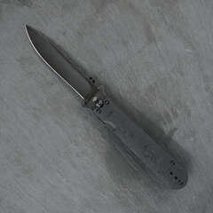 Фото Складной нож Перемен Зубры BW, сталь 8Cr14MoV, рукоять FRN, черный