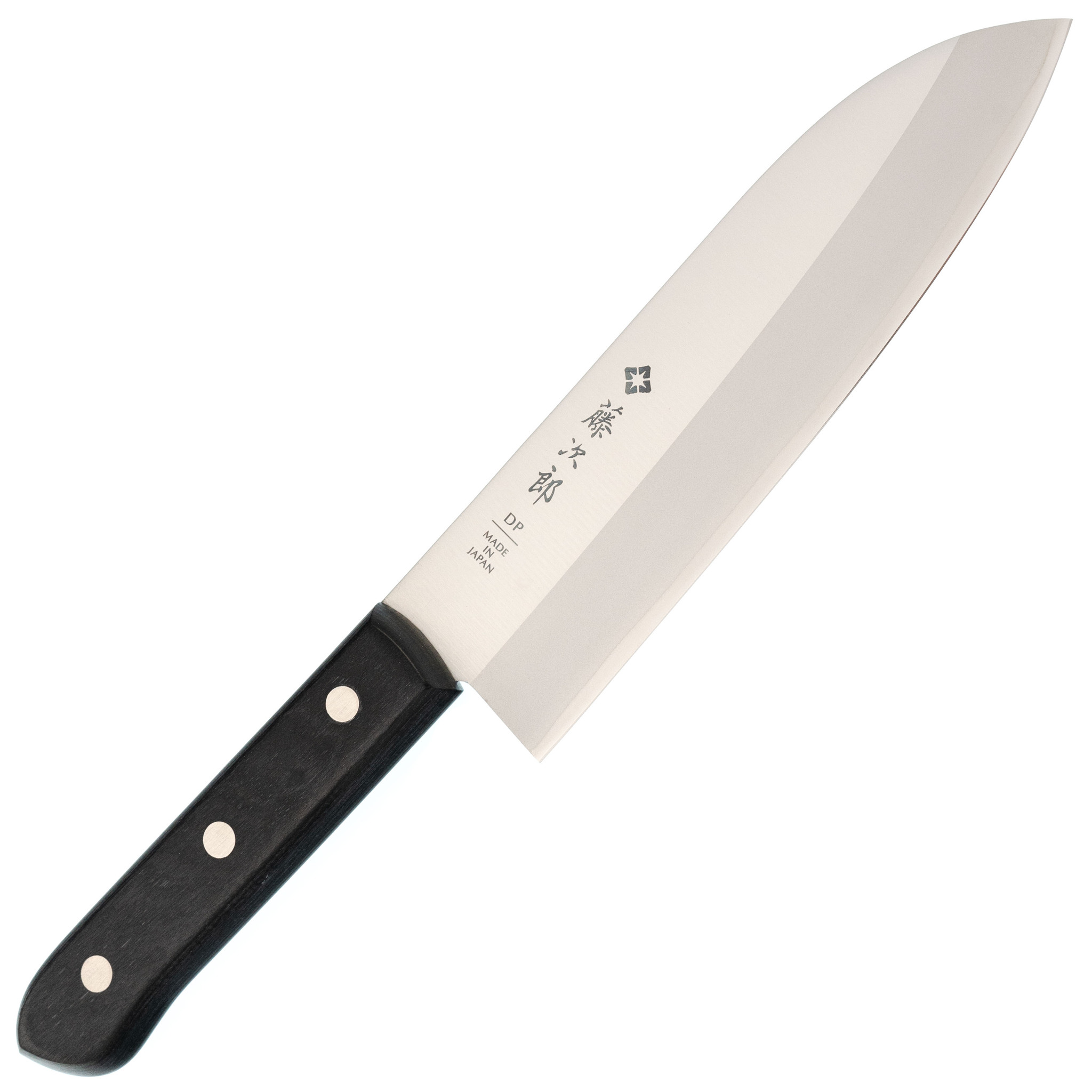 Нож Сантоку Western Knife, Tojiro, F-311, сталь VG-10, чёрный нож складной magnum carbon boker 01ry703 сталь 440a edp plain рукоять карбон чёрный