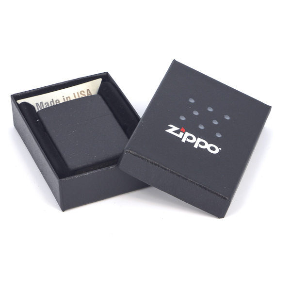 Зажигалка ZIPPO Classic с покрытием Black Matte, латунь/сталь, матовая - фото 3