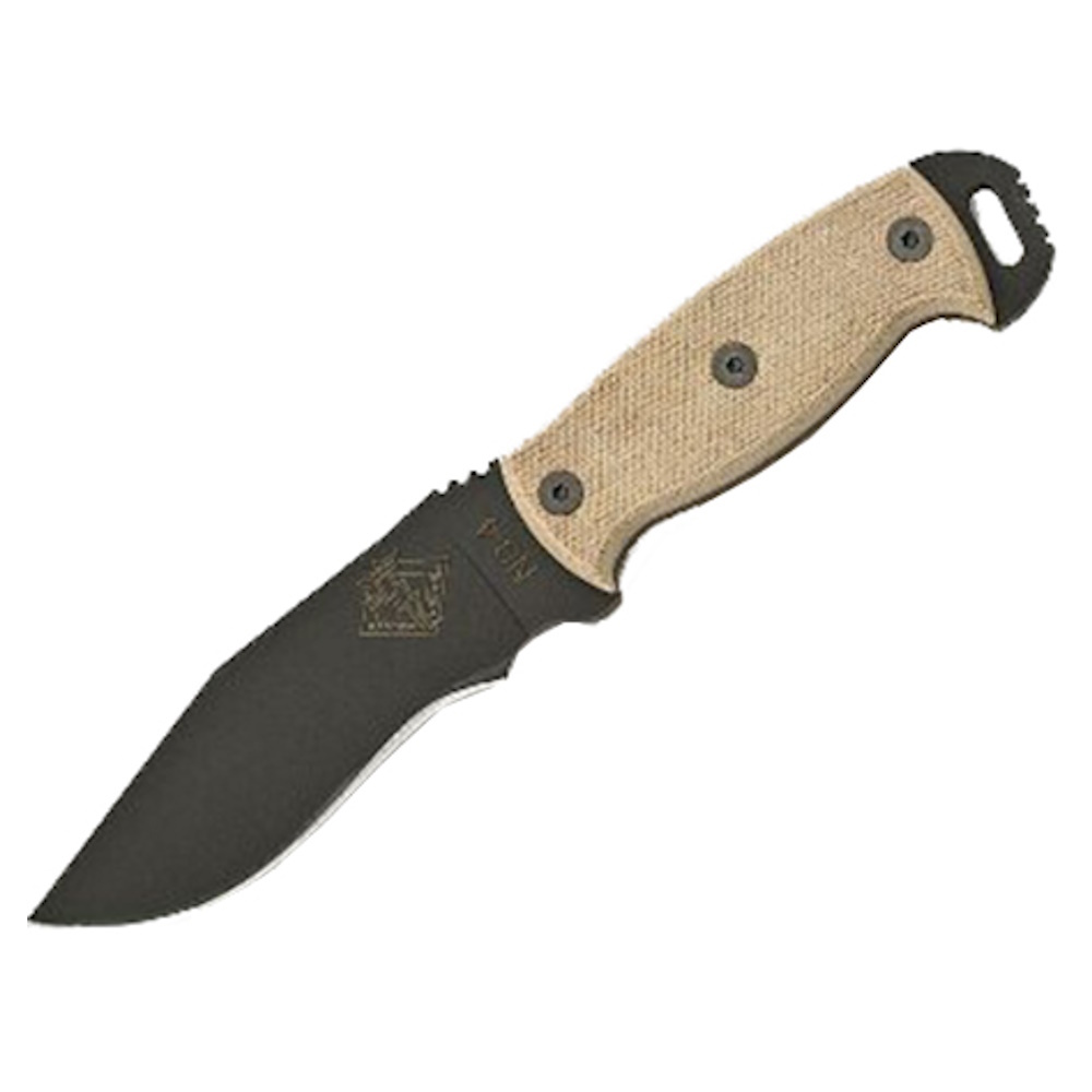 Нож с фиксированным клинком Ontario NS-4, сталь 5160, рукоять микарта, tan/black