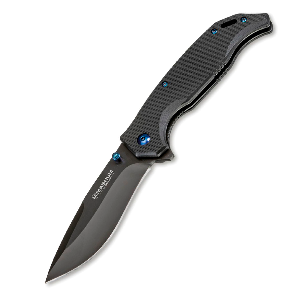 Нож складной Boker Magnum Blue Night, сталь 440A EDP Plain, рукоять стеклотекстолит G-10, 01RY714