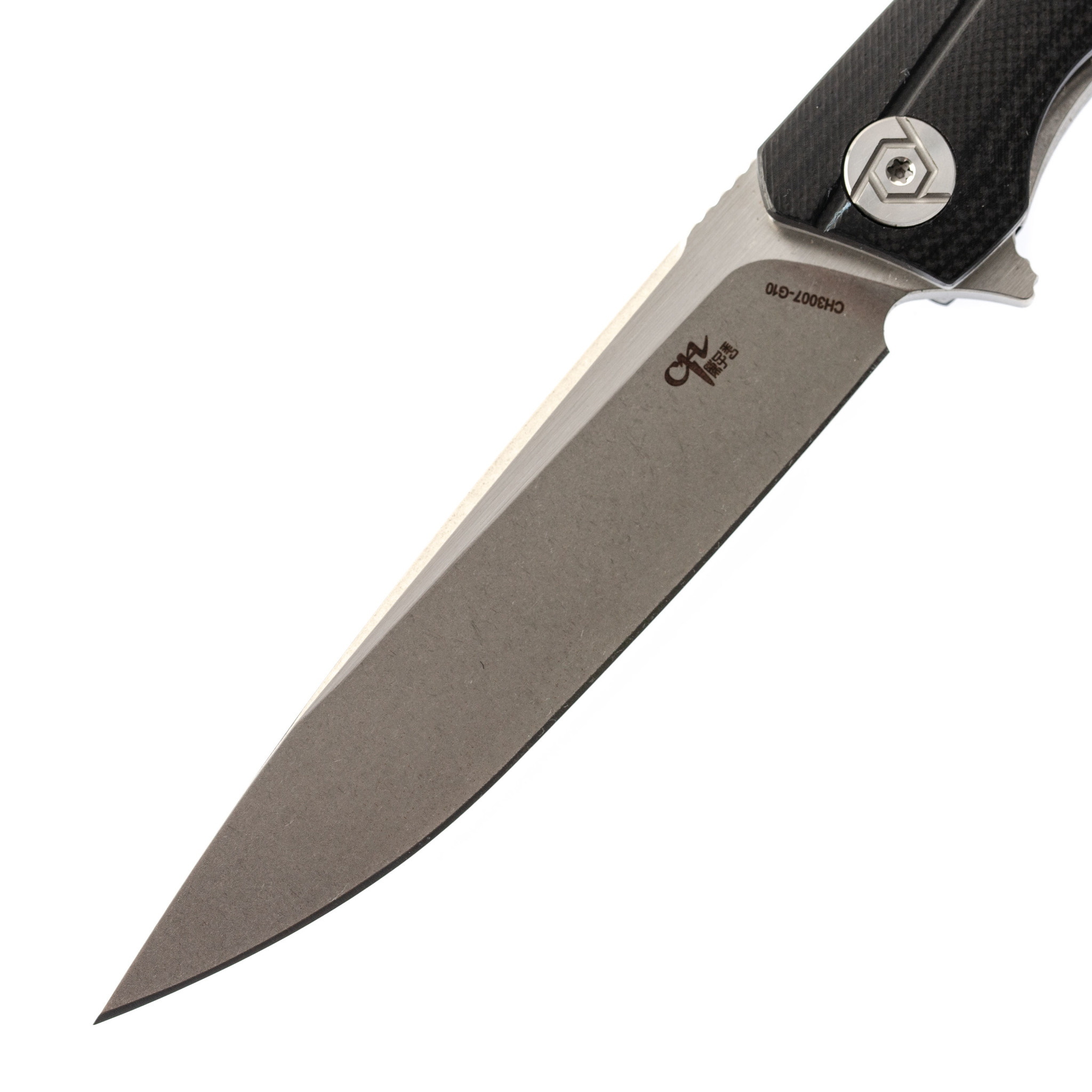 Складной нож CH3007 черный, сталь D2, рукоять G10 от Ножиков