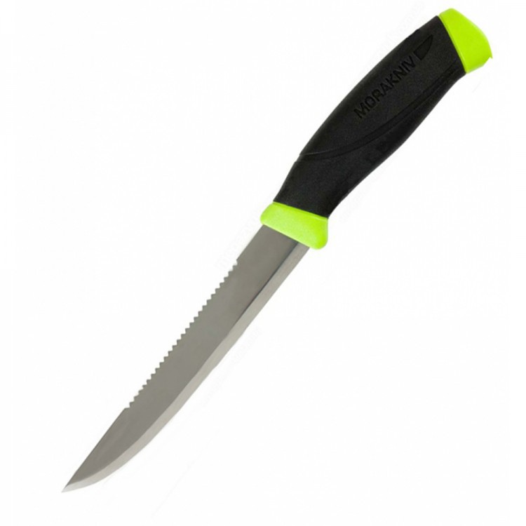 Нож с фиксированным лезвием Morakniv Fishing Comfort Scaler 150, сталь Sandvik 12C27, рукоять резина/пластик