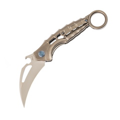 Фото Нож складной Rikeknife Alien 2 Grey, сталь N690CO, титан
