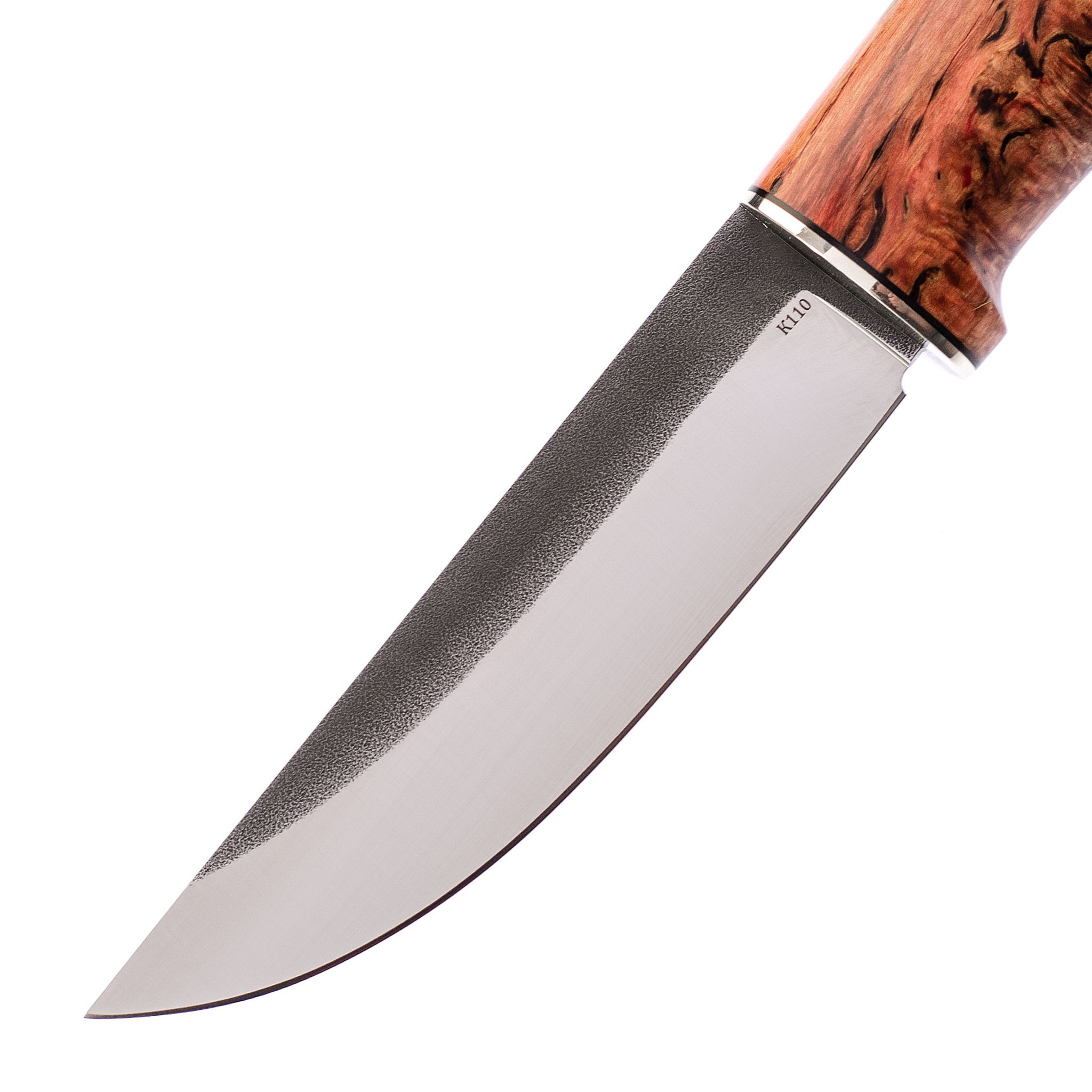 Нож Барбус, сталь K110, красная карельская береза - фото 2