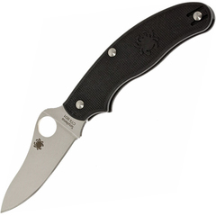 Фото Нож складной UK Penknife Spyderco 94PBK3, сталь CTS BD1N Satin Plain, рукоять термопластик FRN, чёрный