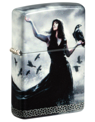 Фото Зажигалка ZIPPO Mazzi® с покрытием 540 Matte, латунь/сталь, белая, 38x13x57 мм