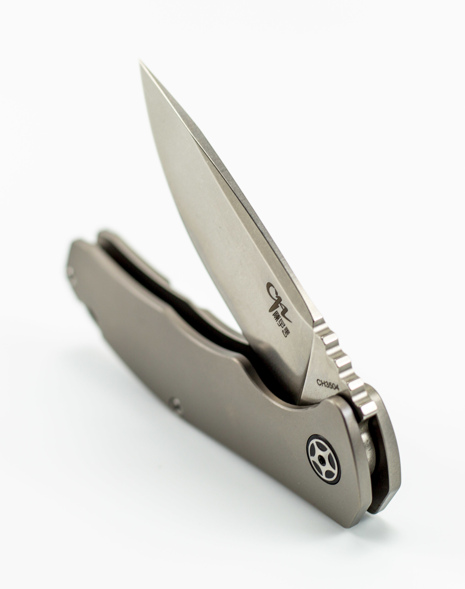 Складной нож CH3504 сталь S35VN, Серый - фото 6