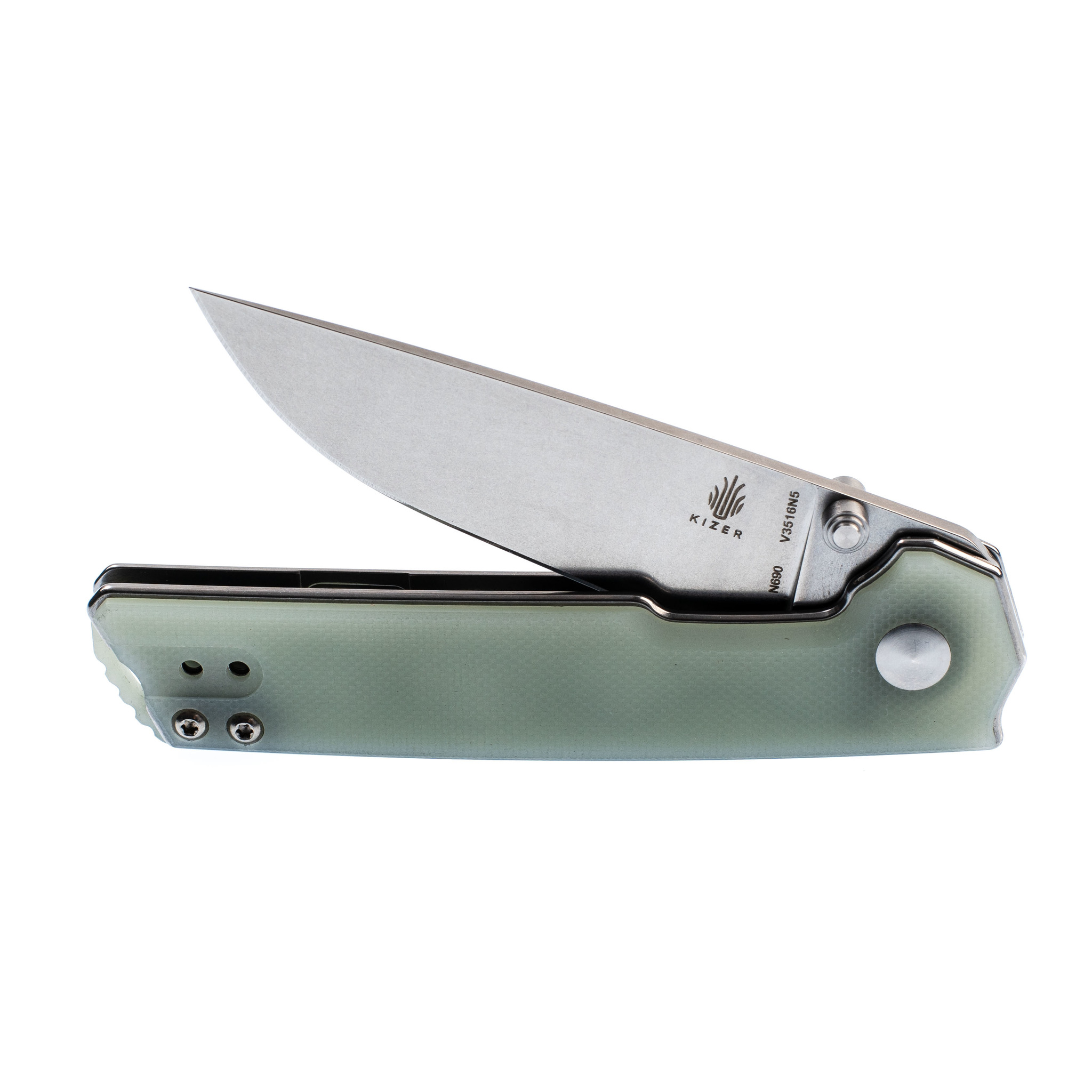 Складной нож Kizer Domin Mini, сталь N690, рукоять G10 - фото 4
