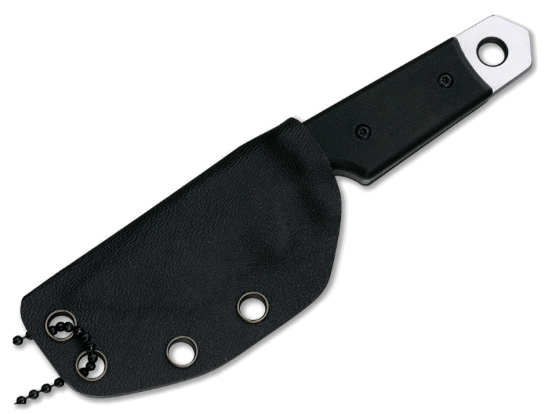 Нож с фиксированным клинком шейный Tantodashi, Boker Plus 02BO003, сталь 440C 2-Tone Satin / BlackWash, рукоять стеклотекстолит G10 - фото 2
