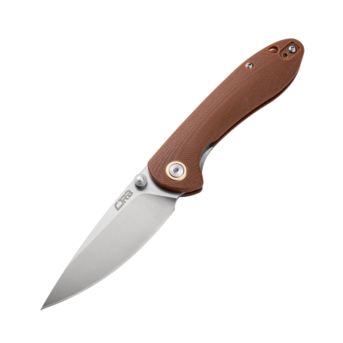 Складной нож CJRB Small Feldspar, сталь D2, рукоять G10, коричневый