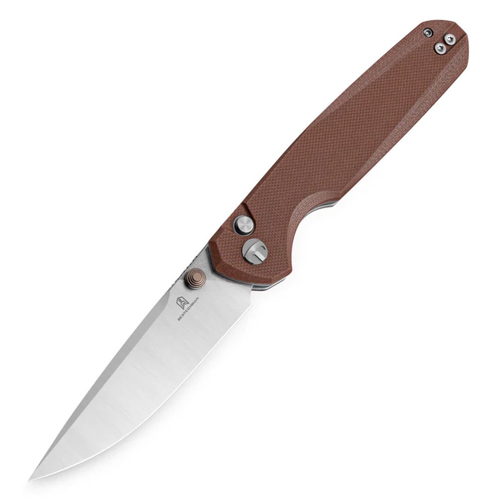 

Складной нож Bestechman Velix, сталь 14C28N, рукоять G10, коричневый