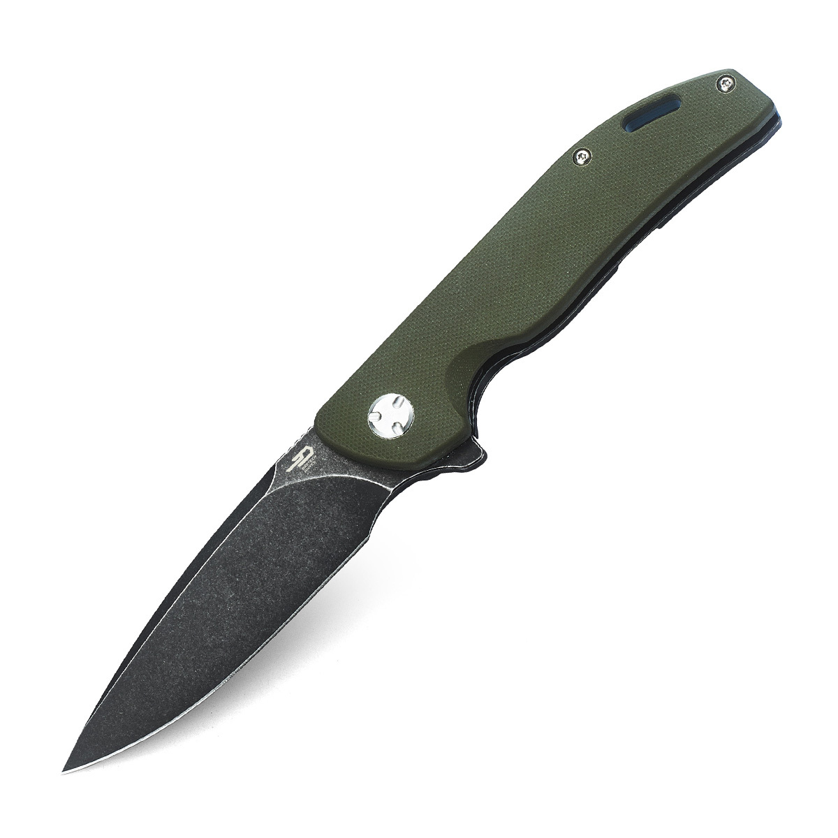 Складной нож Bestech Bison 91 мм, сталь D2, рукоять титан/G10
