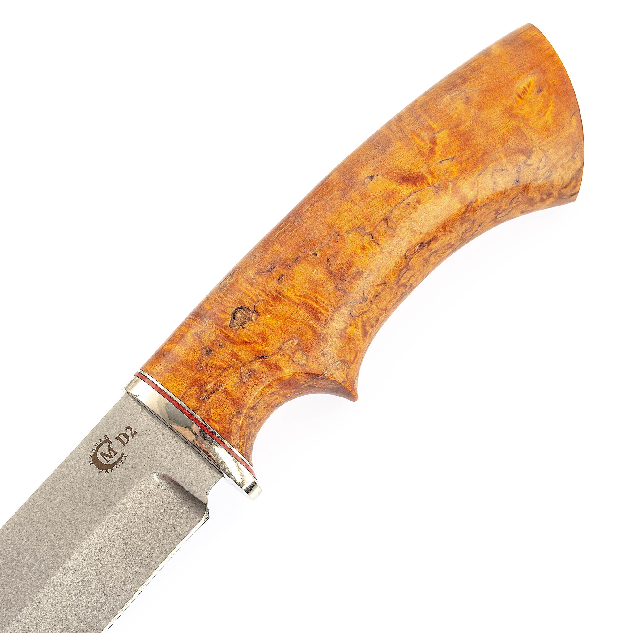 Нож Варяг, сталь D2, рукоять карельская береза от Ножиков