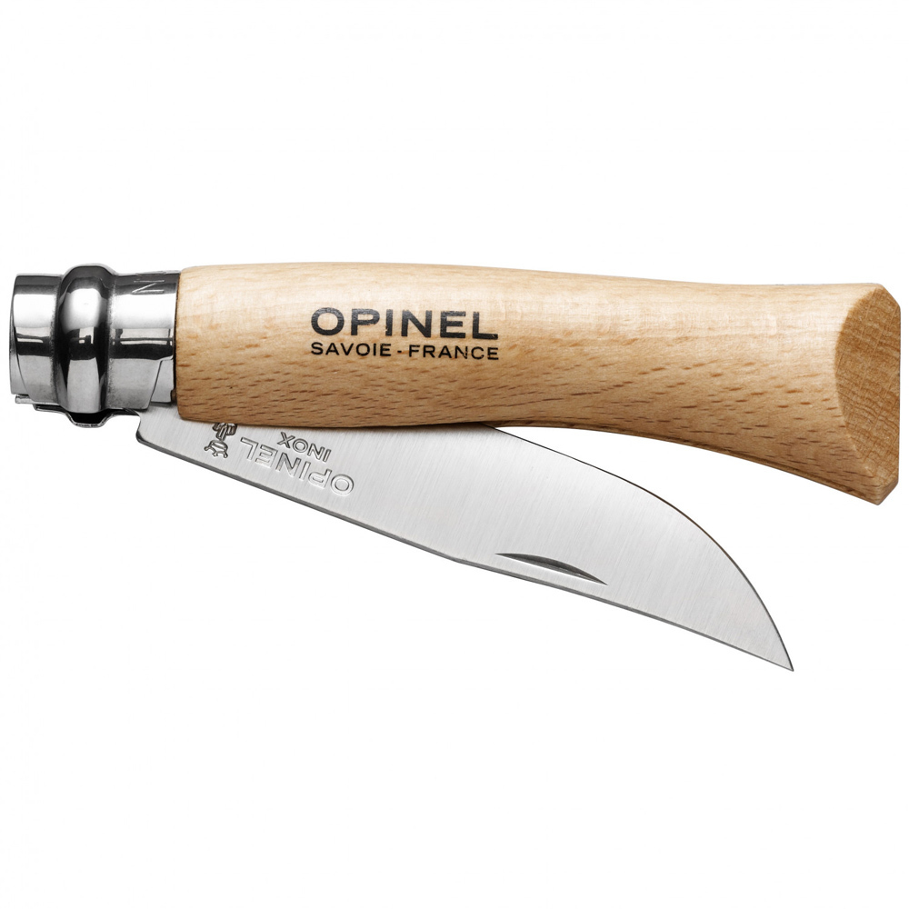 Складной Нож Opinel Stainless steel №7, нержавеющая сталь Sandvik 12C27, бук, 000404, блистер - фото 3