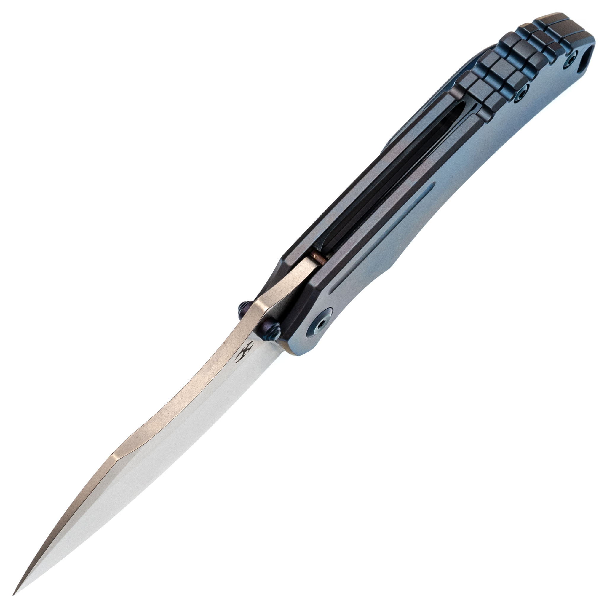 Складной нож Kansept knives Pelican EDC, сталь CPM-S35VN, синий титан - фото 2
