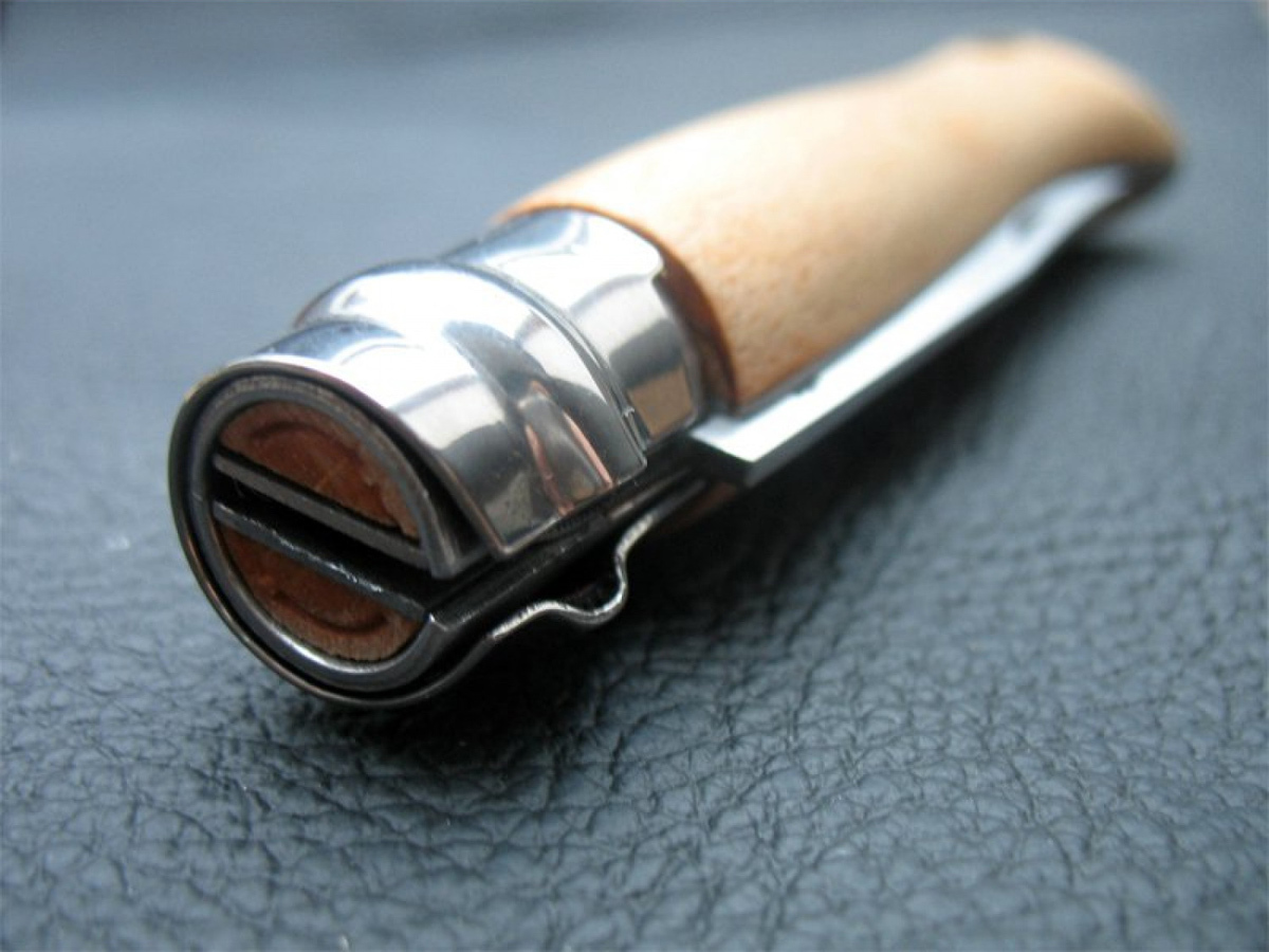 Складной Нож Opinel Stainless steel №7, нержавеющая сталь Sandvik 12C27, бук, 000404, блистер - фото 4