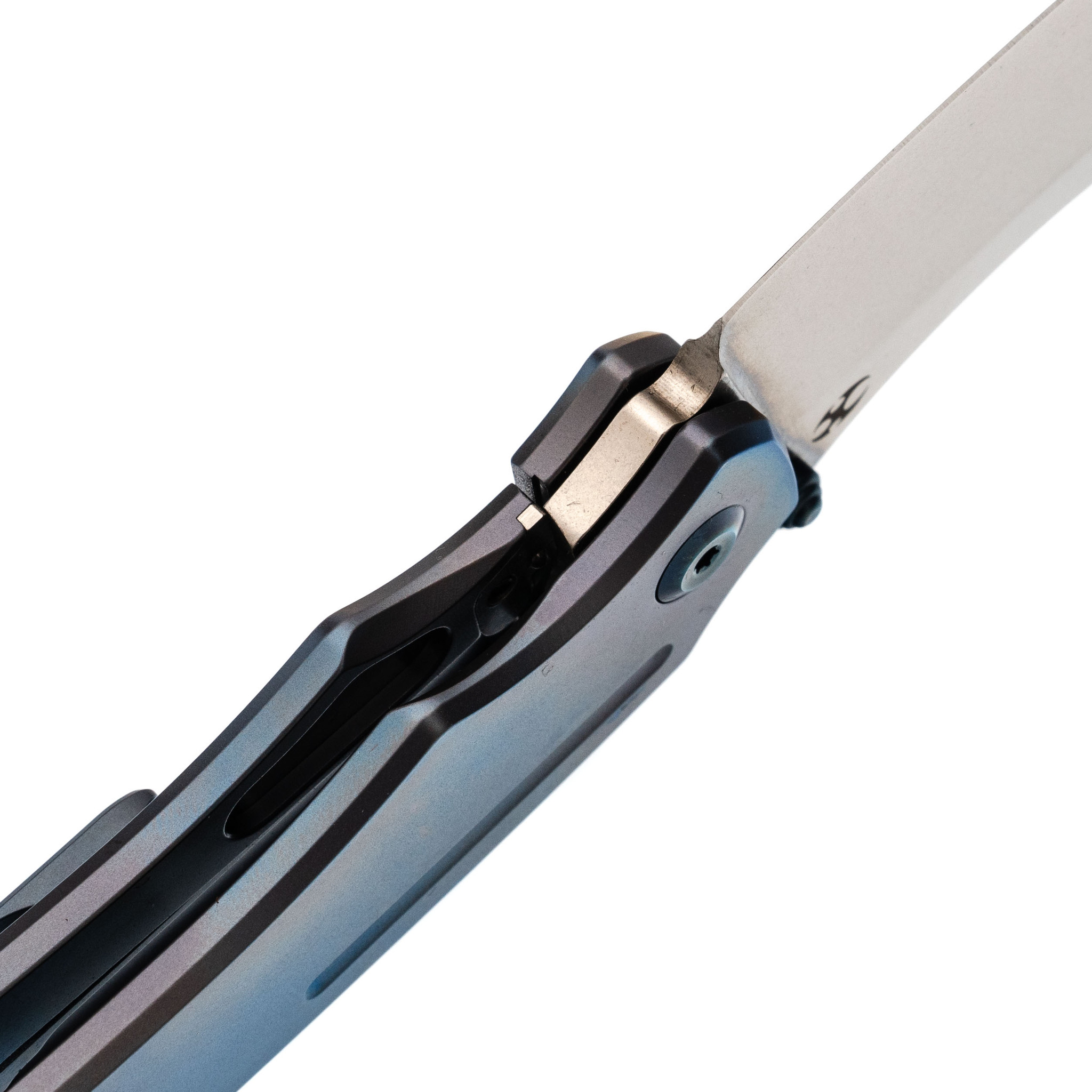 Складной нож Kansept knives Pelican EDC, сталь CPM-S35VN, синий титан - фото 4