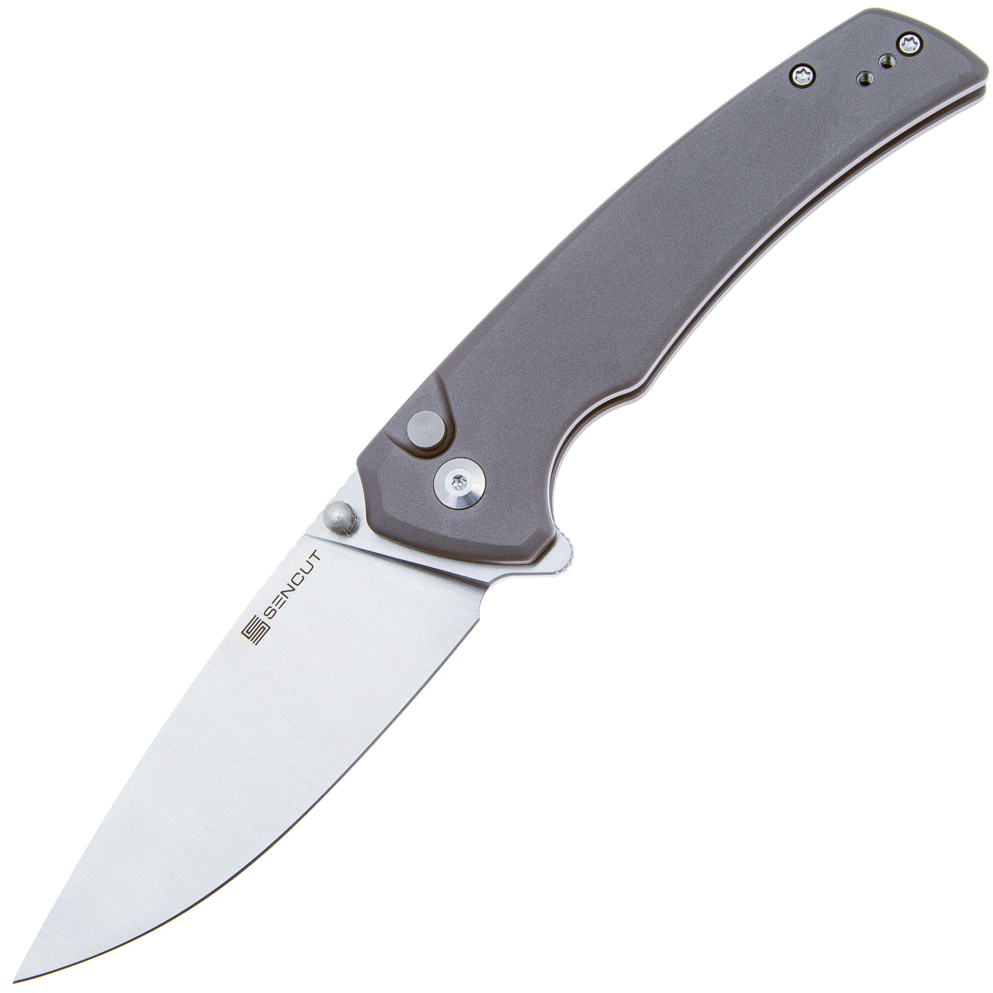 Складной нож Sencut Serene, сталь D2, рукоять алюминий, серый - фото 1