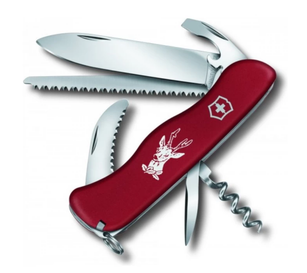 Нож перочинный Victorinox Hunter, сталь X55CrMo14, 12 функций