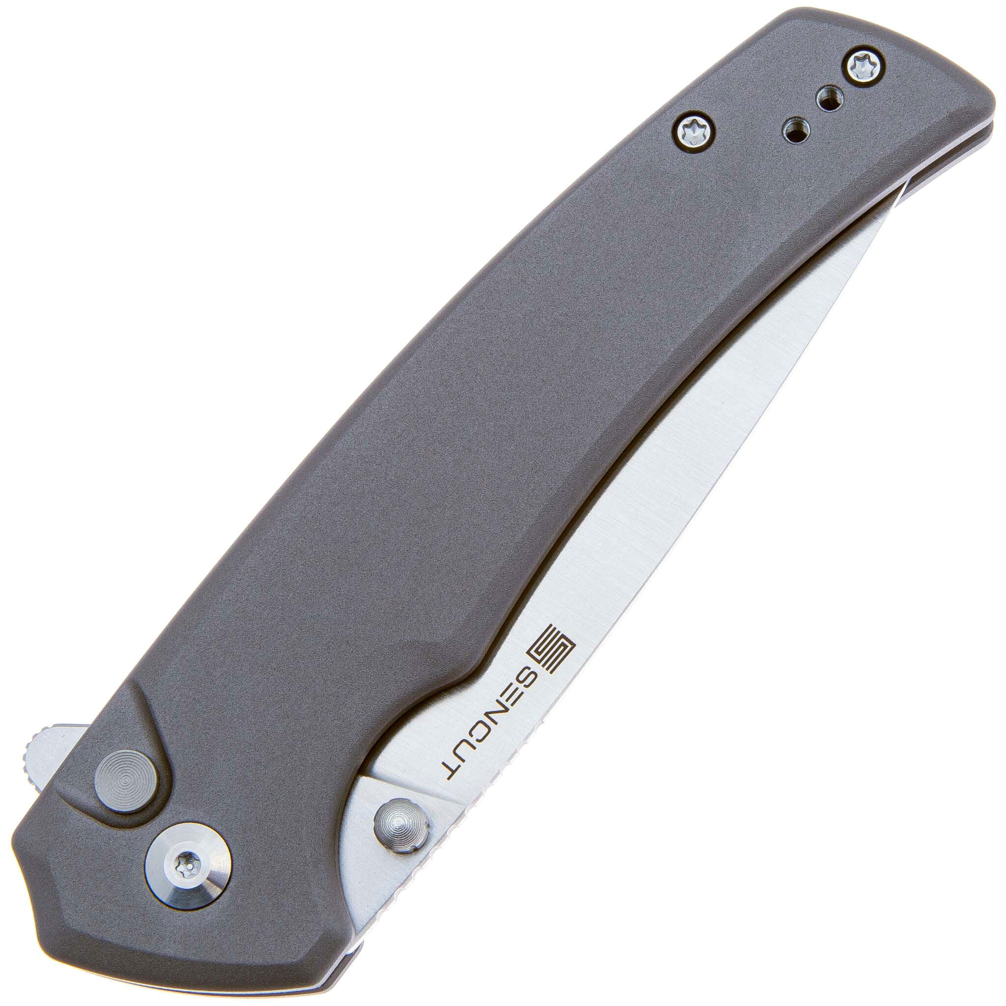 Складной нож Sencut Serene, сталь D2, рукоять алюминий, серый - фото 3