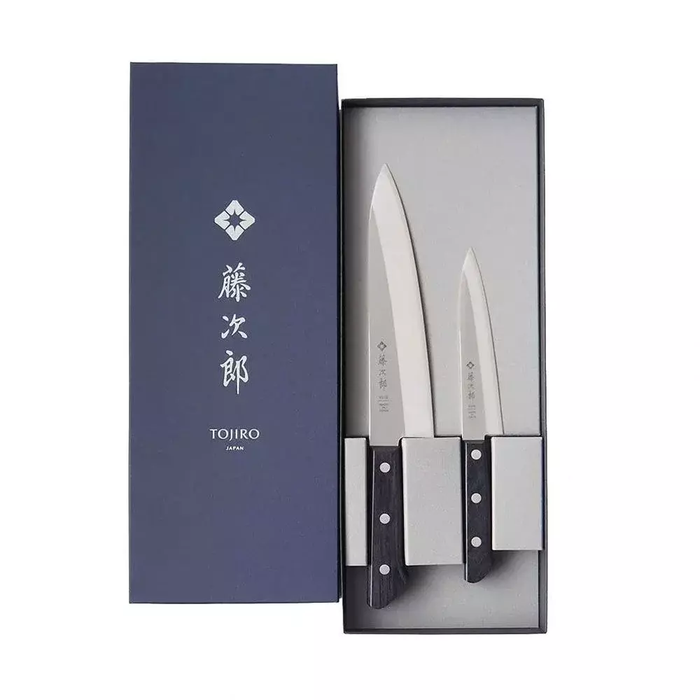 Набор из 2-х кухонных ножей Tojiro TBS-210, сталь VG-10, рукоять дерево