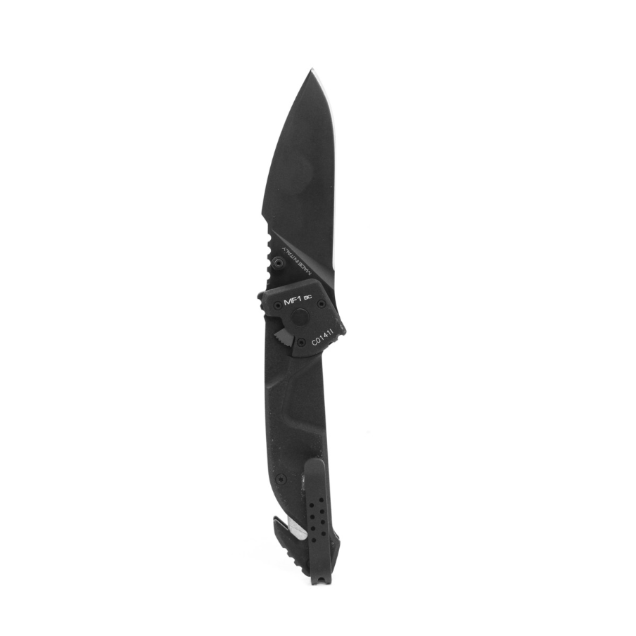 Складной нож Extrema Ratio MF1 Black With Belt Cutter (Ruvido Handle), сталь N690, рукоять алюминий - фото 5
