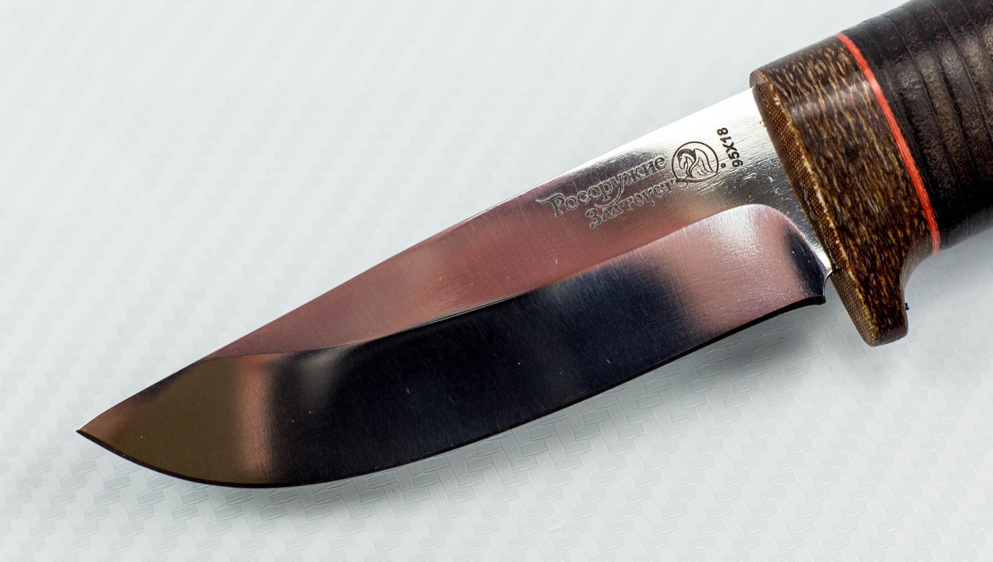 Нож Малек-2 с рисунком, кожа, Златоуст - фото 4