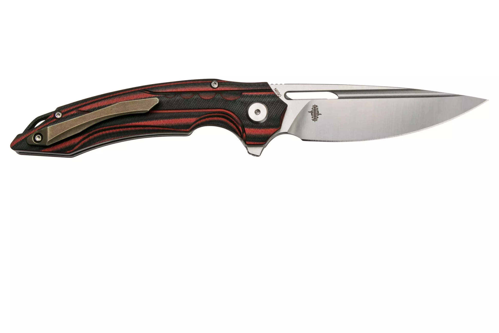 фото Складной нож bestech ornetta, сталь n690, рукоять черно-красная g10/карбон bestech knives