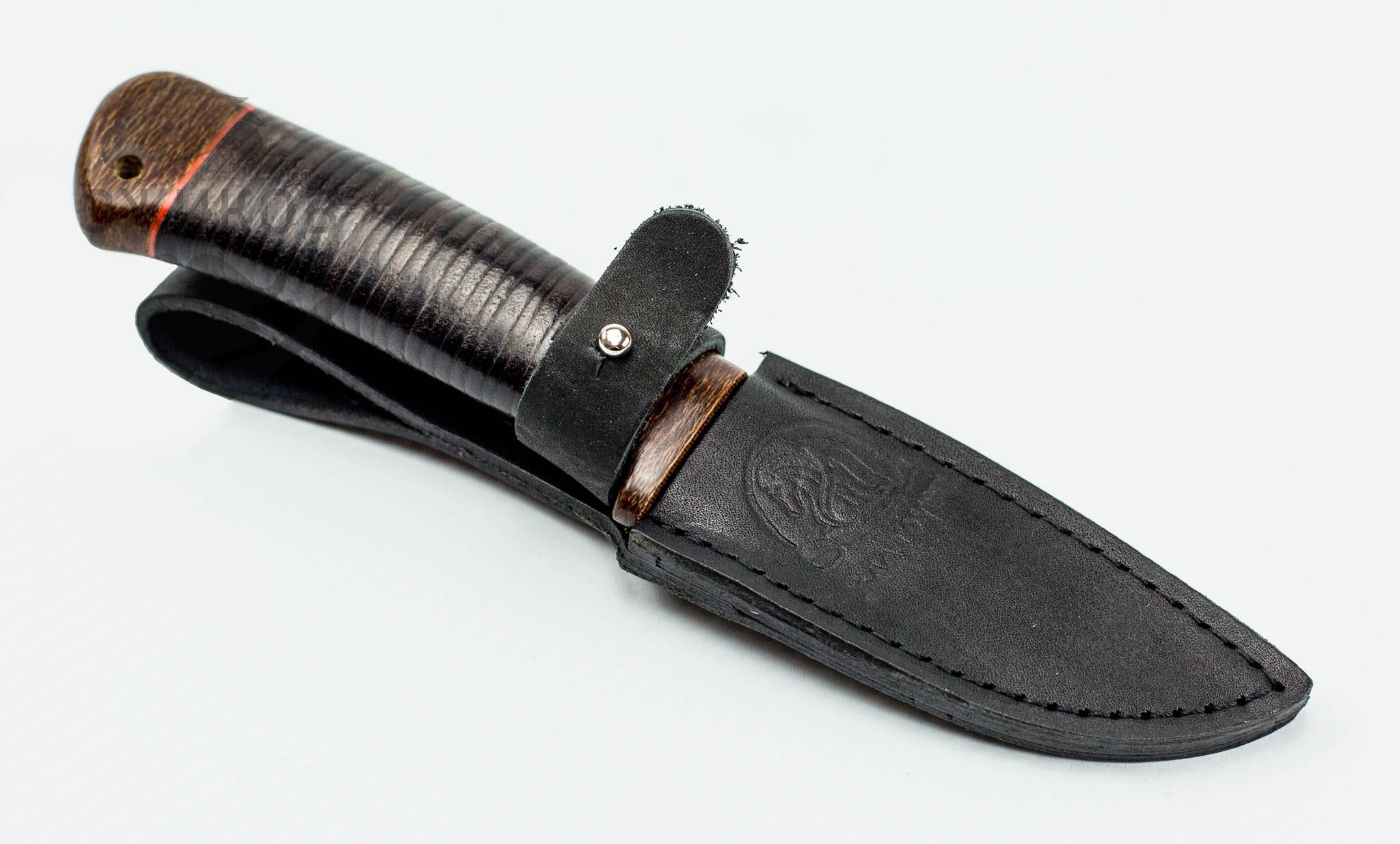 Нож Малек-2 с рисунком, кожа, Златоуст - фото 6