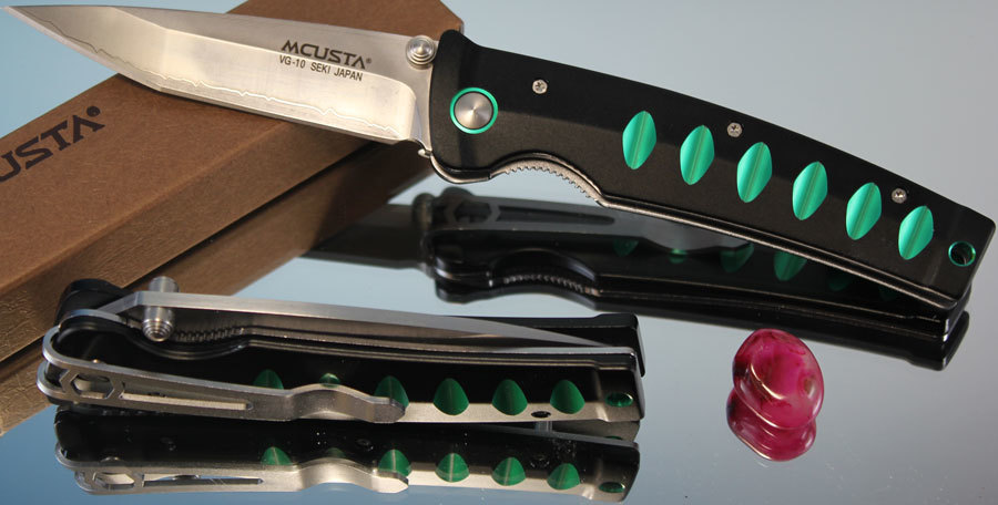 фото Складной нож mcusta katana mc-44c, сталь vg-10, рукоять алюминий