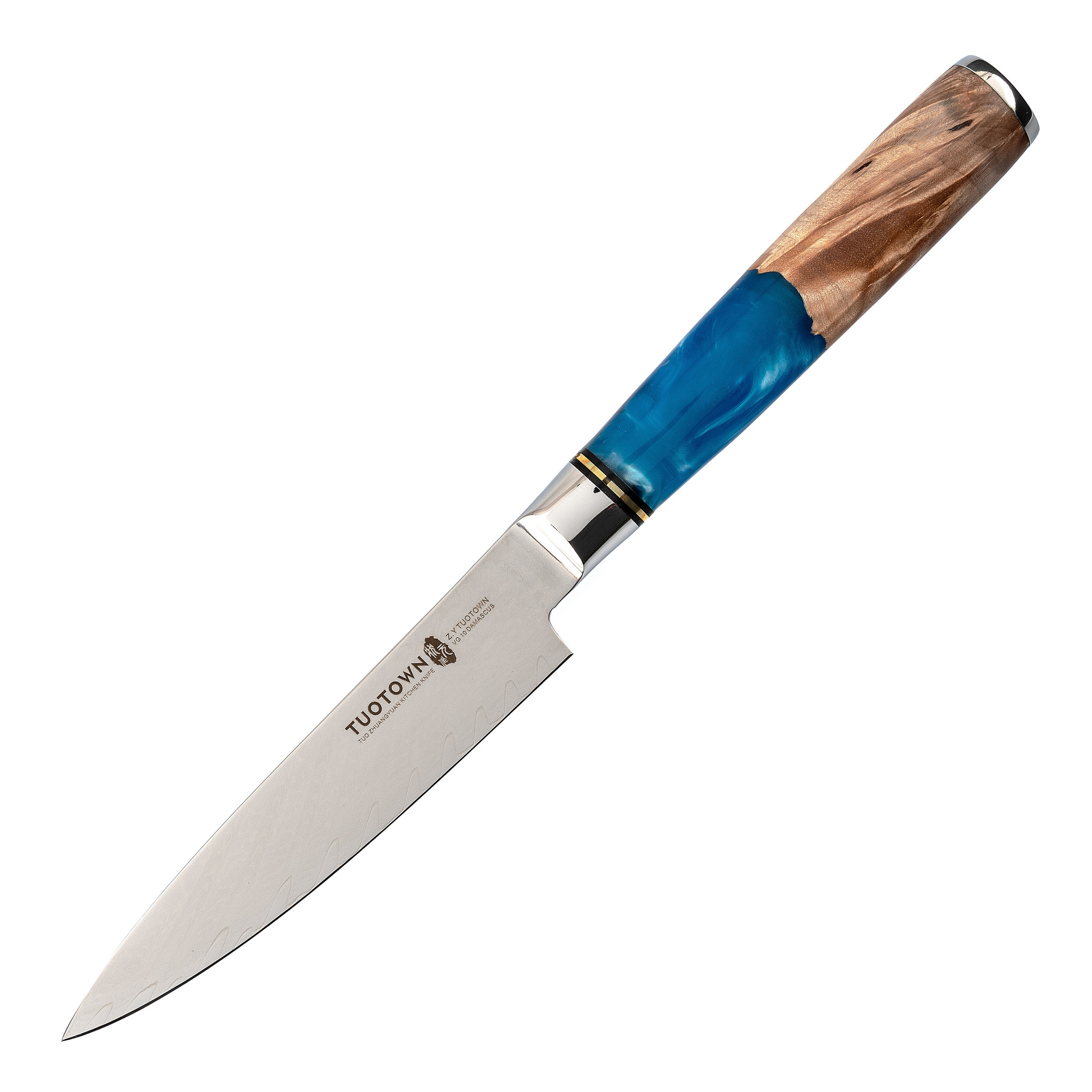 Кухонный универсальный нож Tuotown TWB-D3, сталь VG-10, рукоять дерево/эпоксидка