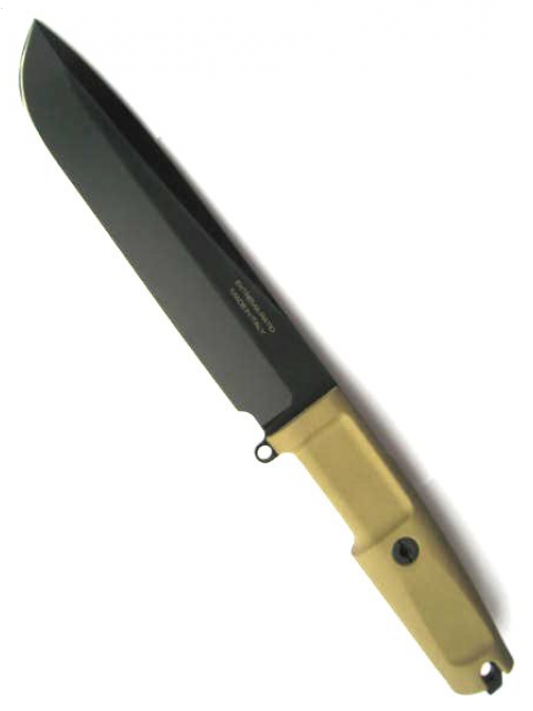 фото Нож с фиксированным клинком extrema ratio tfde 19 black blade, cталь bhler n690, рукоять прорезиненный форпрен