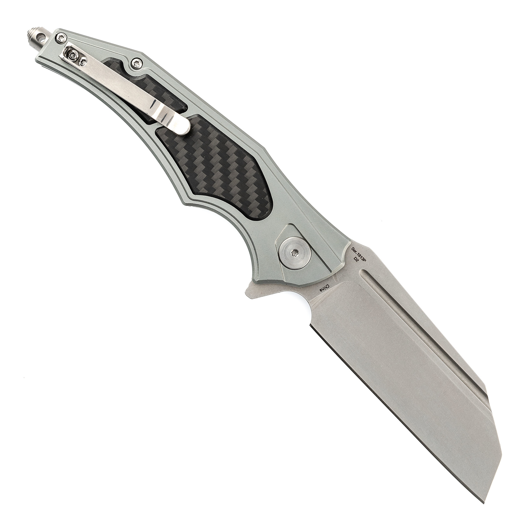 Складной нож Artisan Apache, сталь D2, алюминий, карбон - фото 3