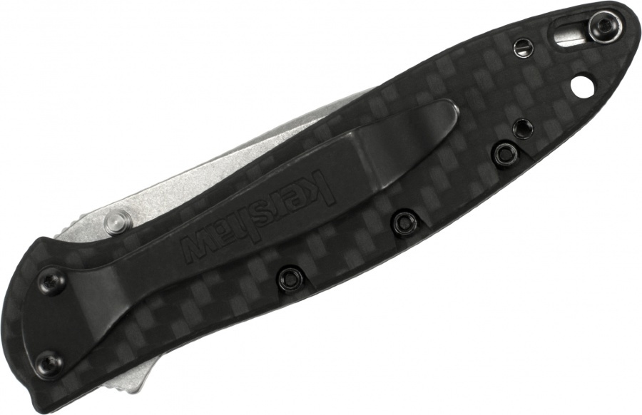 фото Складной нож leek, carbon fiber - kershaw 1660cf, сталь crucible cpm® 154, рукоять карбон