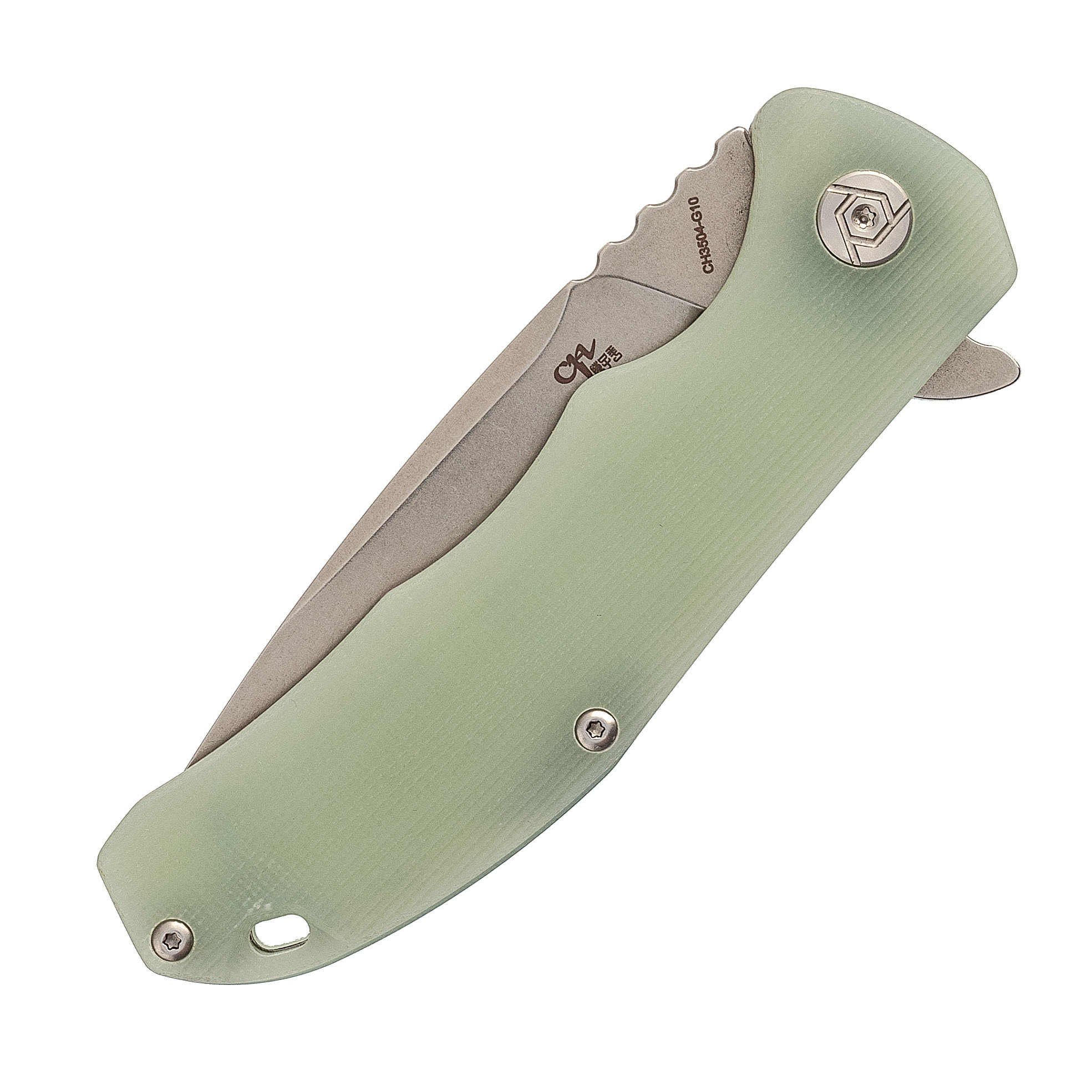 Складной нож CH3504 сталь D2, зеленый - фото 5