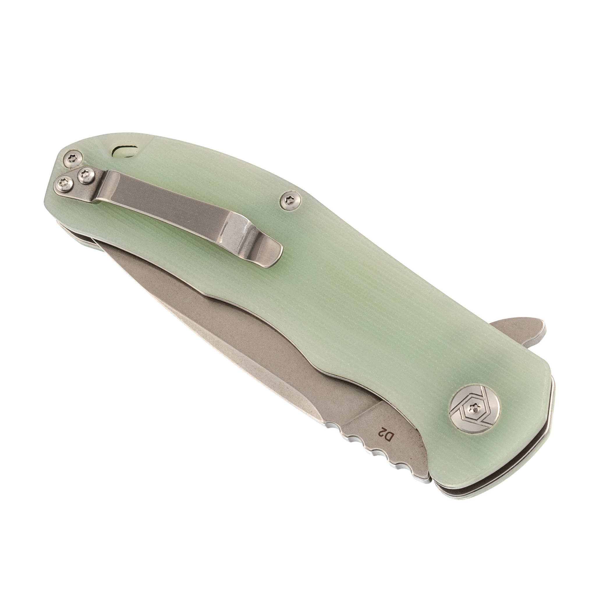 Складной нож CH3504 сталь D2, зеленый - фото 6