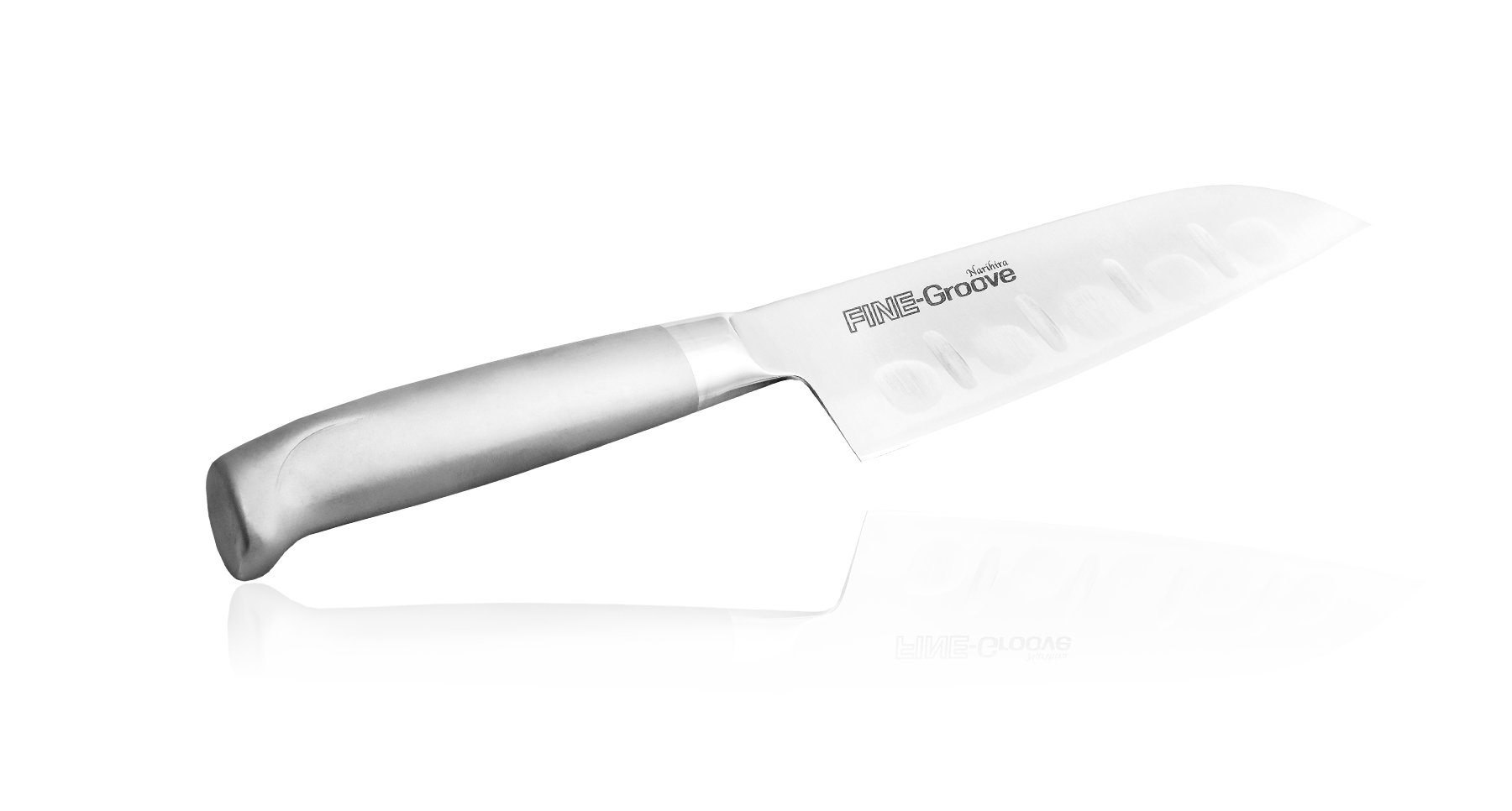 

Нож Сантоку Narihira Fuji Cutlery,FC-343, сталь Mo-V, чёрный