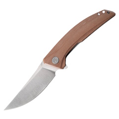 Фото Складной нож Petrified Fish DeepSea PFP05BRMS, сталь K110, рукоять Micarta Brown