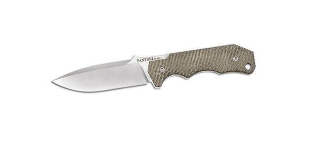 Нож с фиксированным клинком Hide Fixed, Micarta Handle, Stonewashed Crucible CPM® S30V™, T. Rumici Design (Kydex Sheath) 8.0 см.