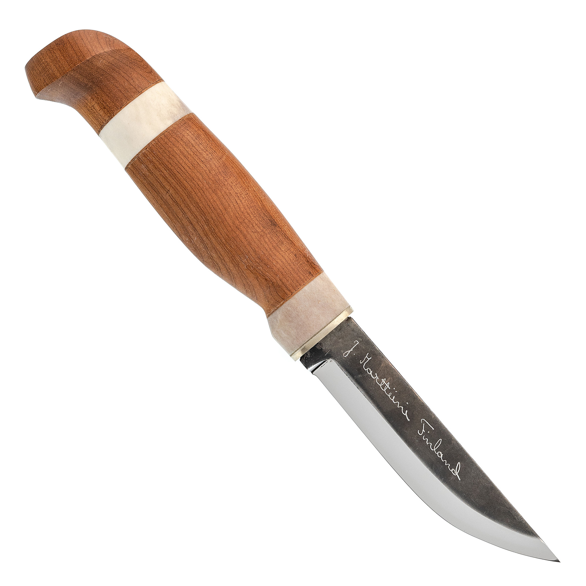 Нож финский Marttiini Lynx Lumberjack, сталь X75Cr1, рукоять термообработанная береза/рог от Ножиков