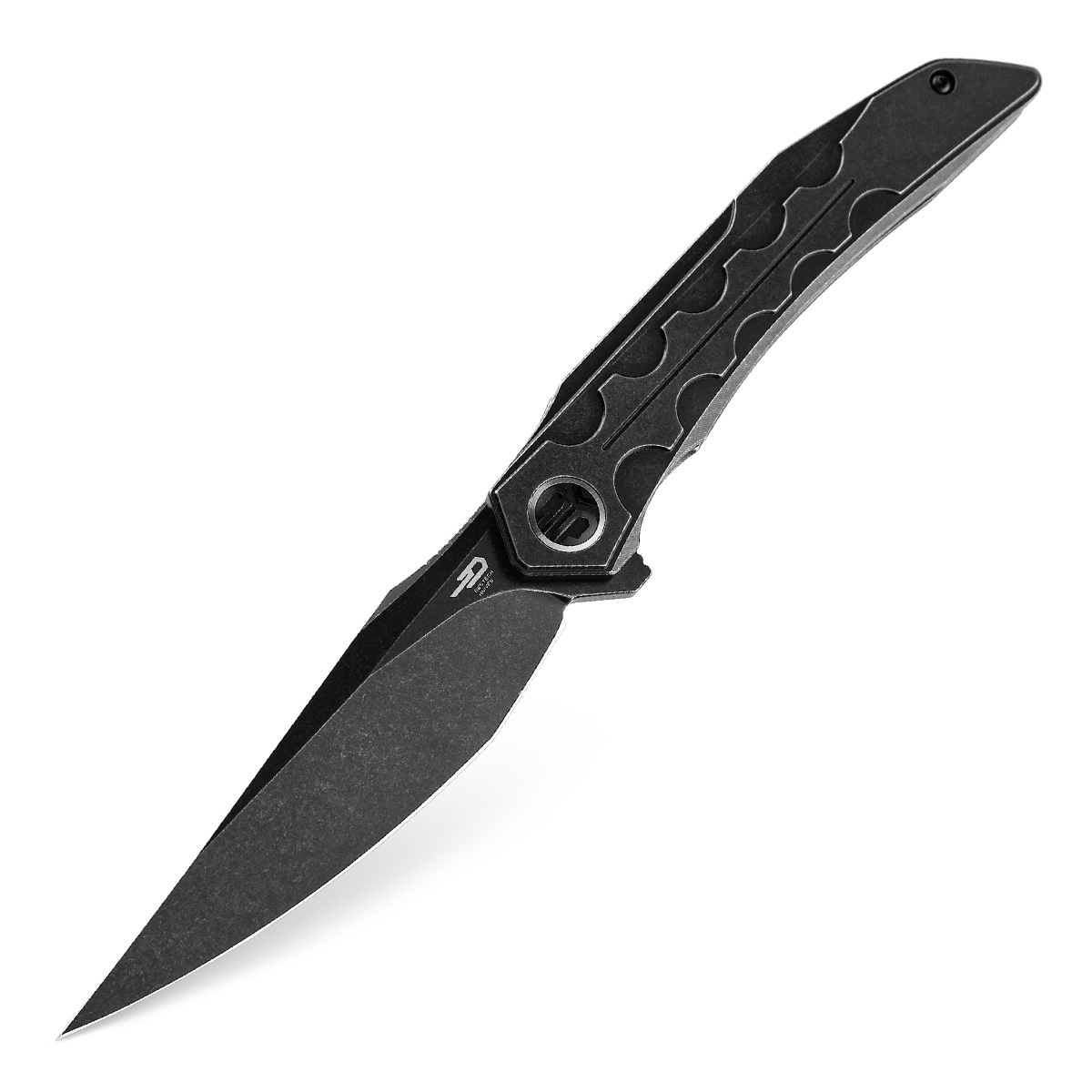 Складной нож Bestech Samari, сталь M390, рукоять титан, черный складной нож bestech falko сталь 154cm рукоять g10 carbon fiber