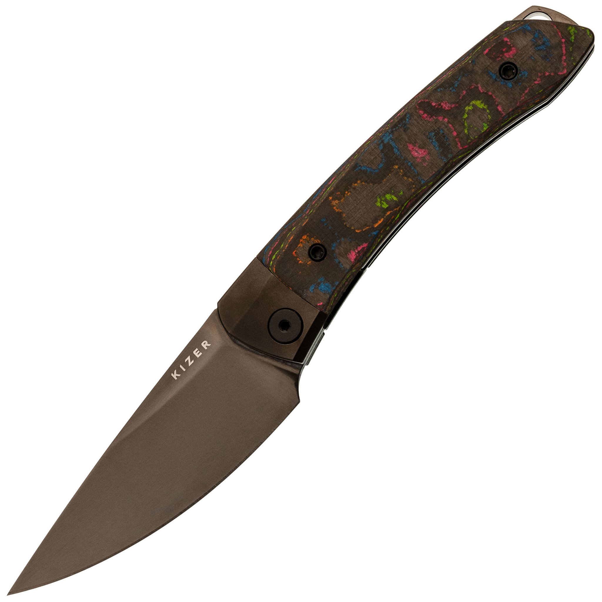 

Складной нож Kizer Mini Momo, сталь S35VN, рукоять Карбон/Титан