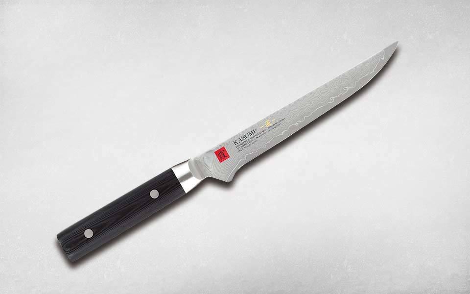 фото Нож кухонный обвалочный 160 мм kasumi 94016, сталь vg-10, рукоять микарта