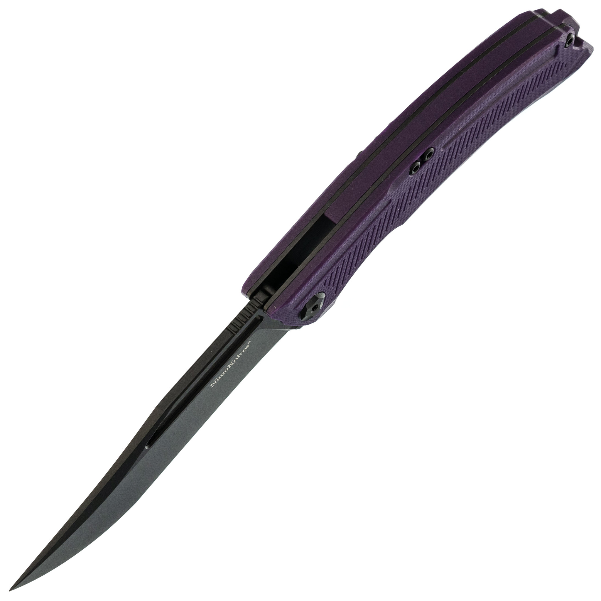 Складной нож Fat Dragon 7, сталь D2, рукоять G10, фиолетовый - фото 2