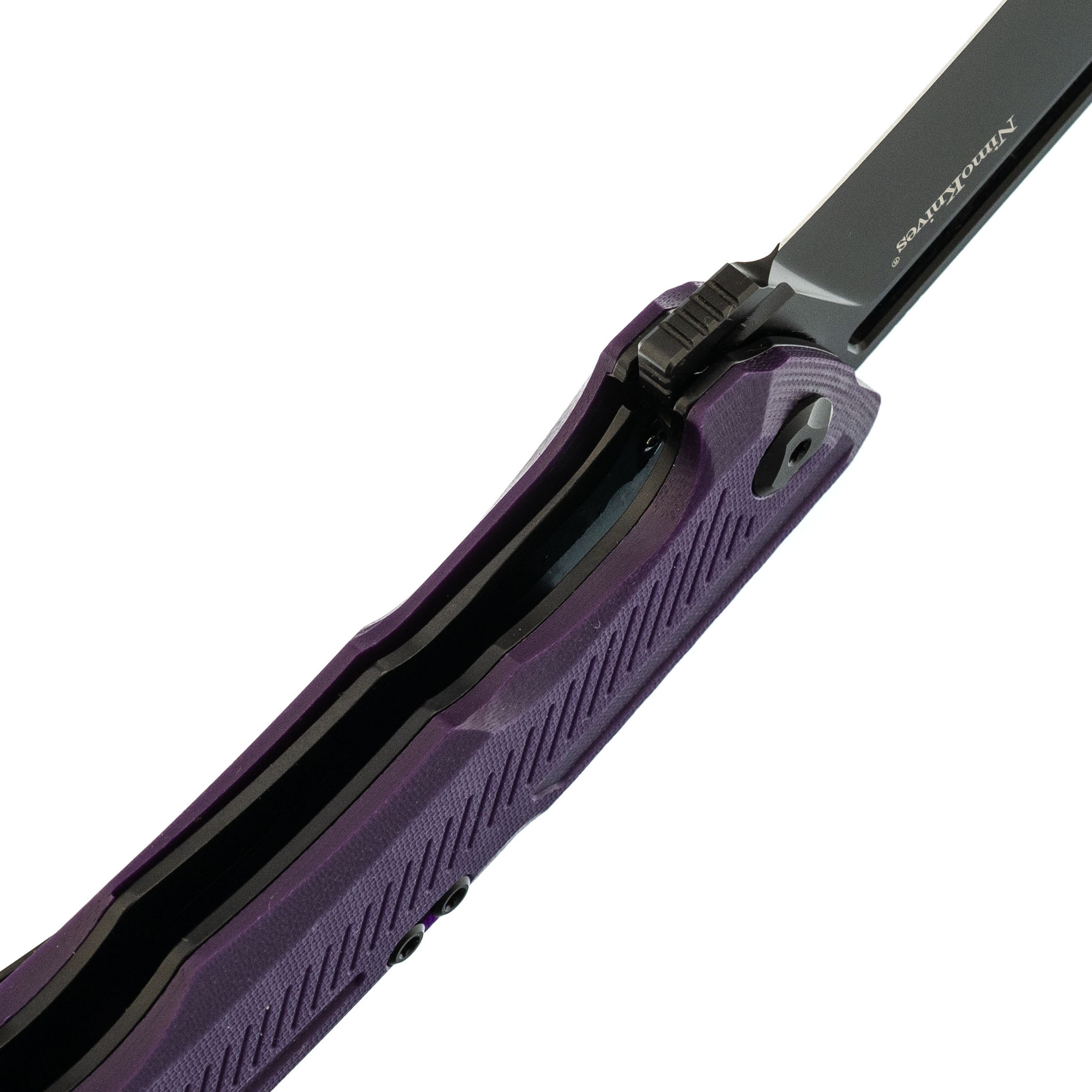 Складной нож Fat Dragon 7, сталь D2, рукоять G10, фиолетовый - фото 4