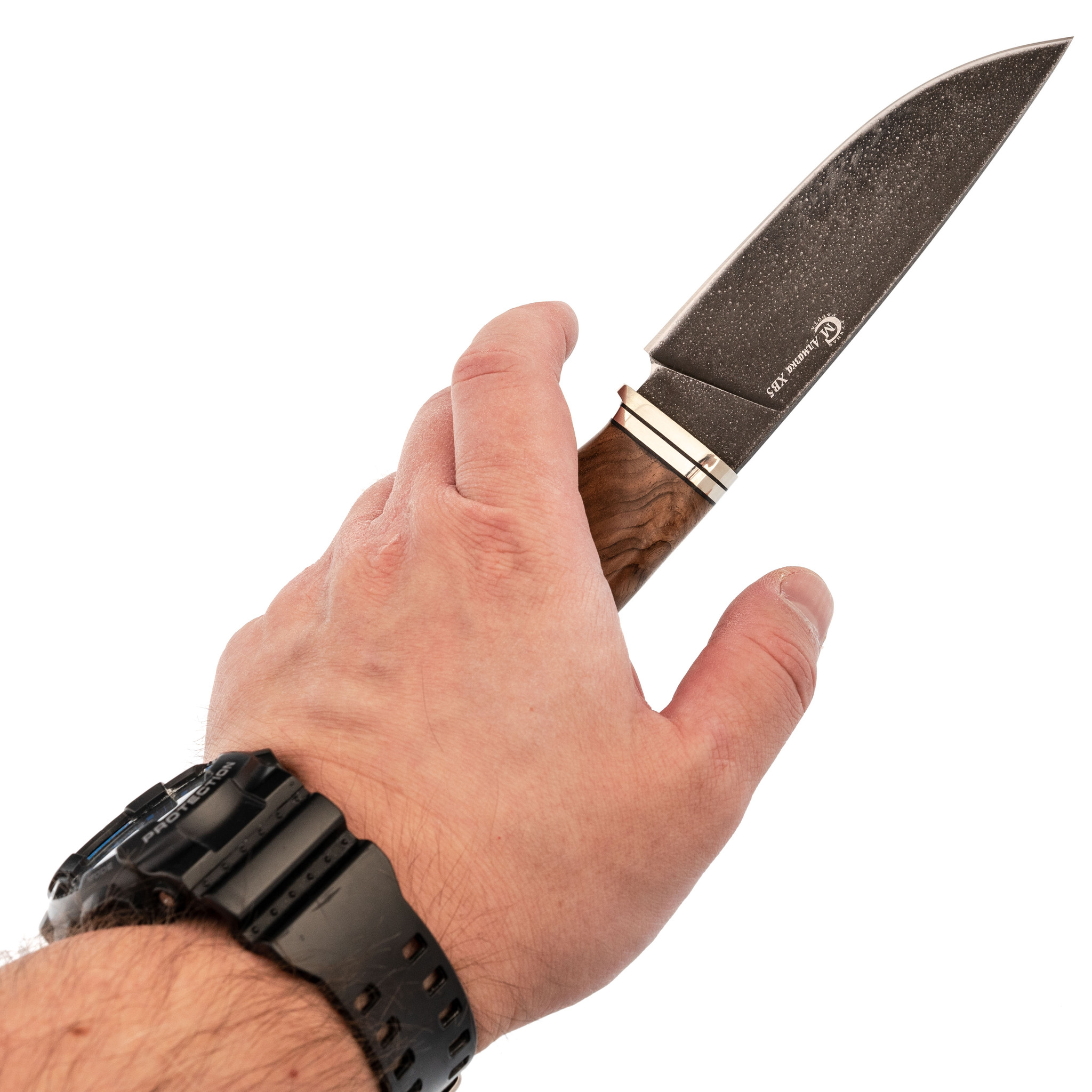 фото Нож сокол, сталь хв-5, рукоять орех кузница семина
