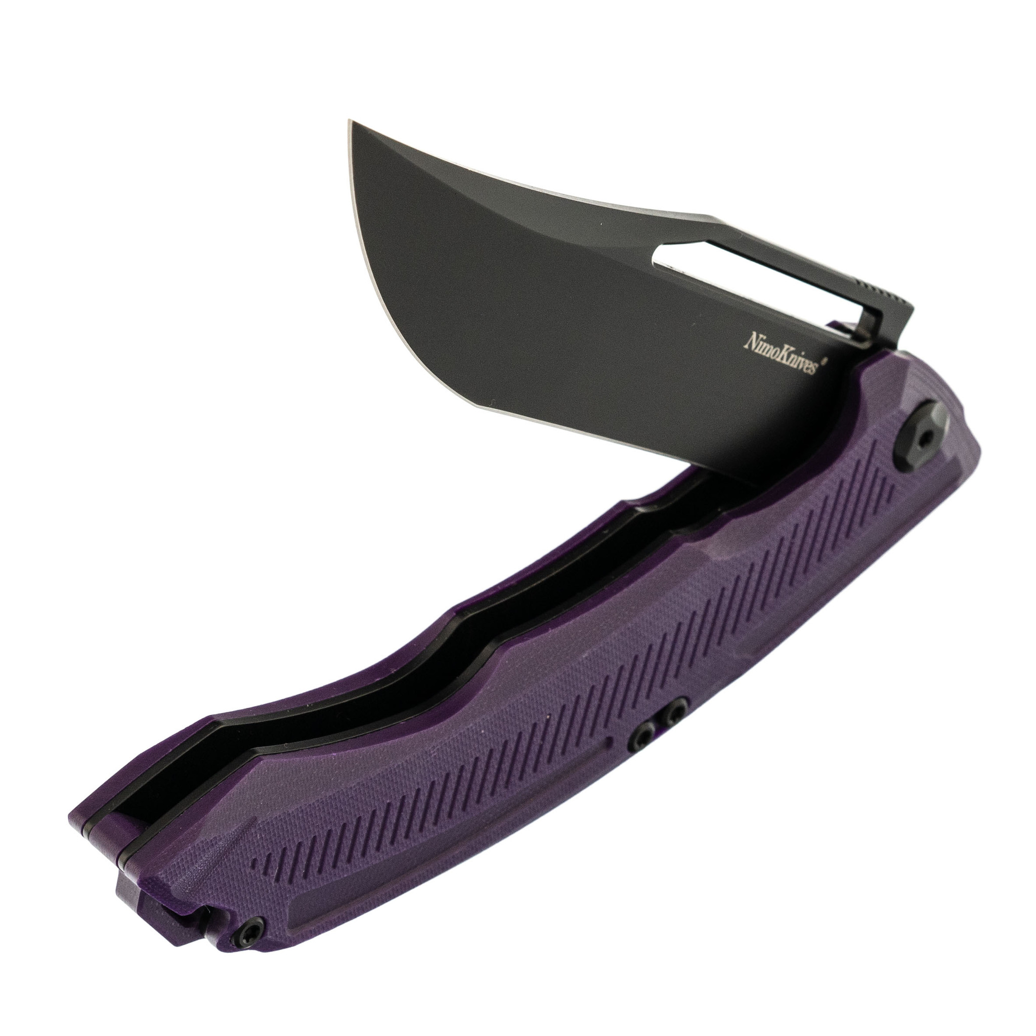 Складной нож Fat Dragon 7, сталь D2, рукоять G10, фиолетовый - фото 6